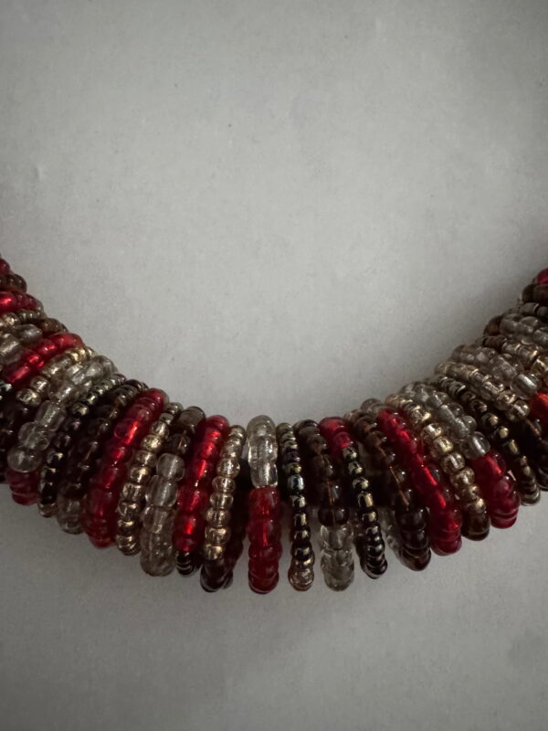 Spiraalketting rood/goudkleurig/bruin