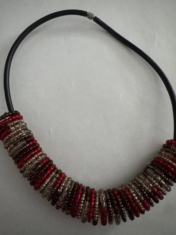 Spiraalketting rood/goudkleurig/bruin