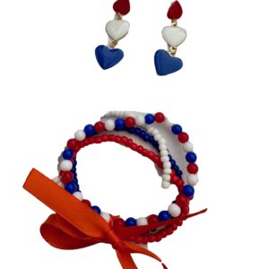 Koningsdagset met oorbellen en armbandenset