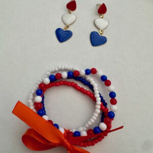 Koningsdagset met oorbellen en armbandenset