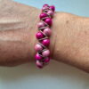 Zigzagarmband roze