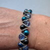Zigzagarmband 3 soorten blauw
