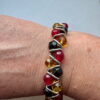 Zigzagarmband rood/geel/zwart