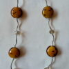 Ketting met glaskralen, facetkralen en buisjes