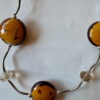 Ketting met glaskralen, facetkralen en buisjes