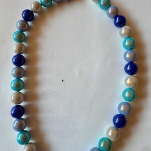Ketting met miracle beads blauw