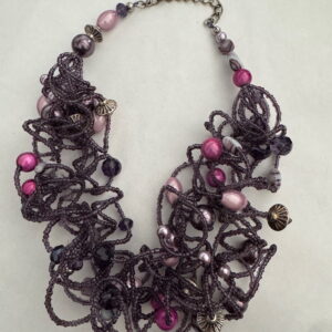 Kreukelketting paars