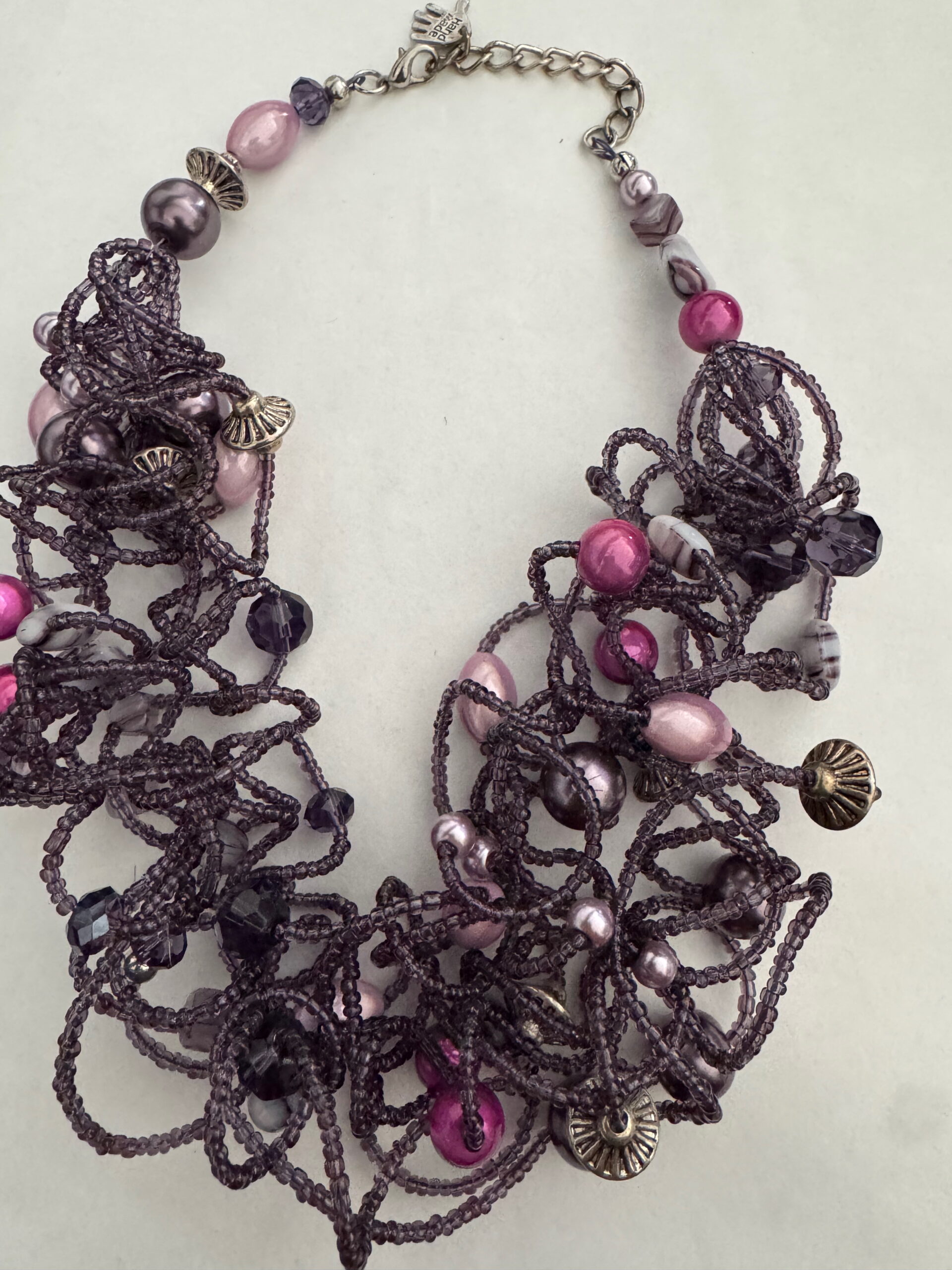 Kreukelketting paars
