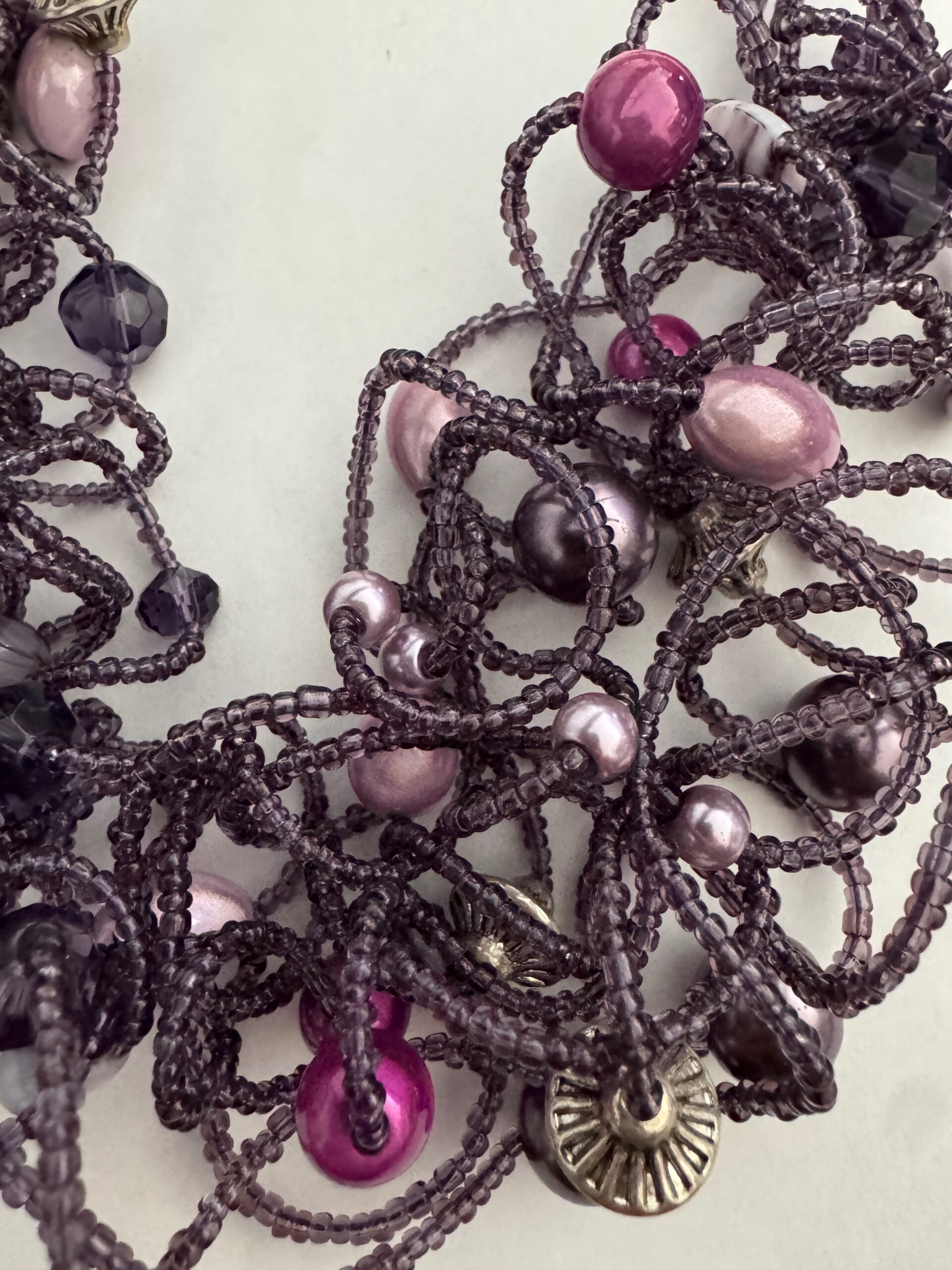 Kreukelketting paars