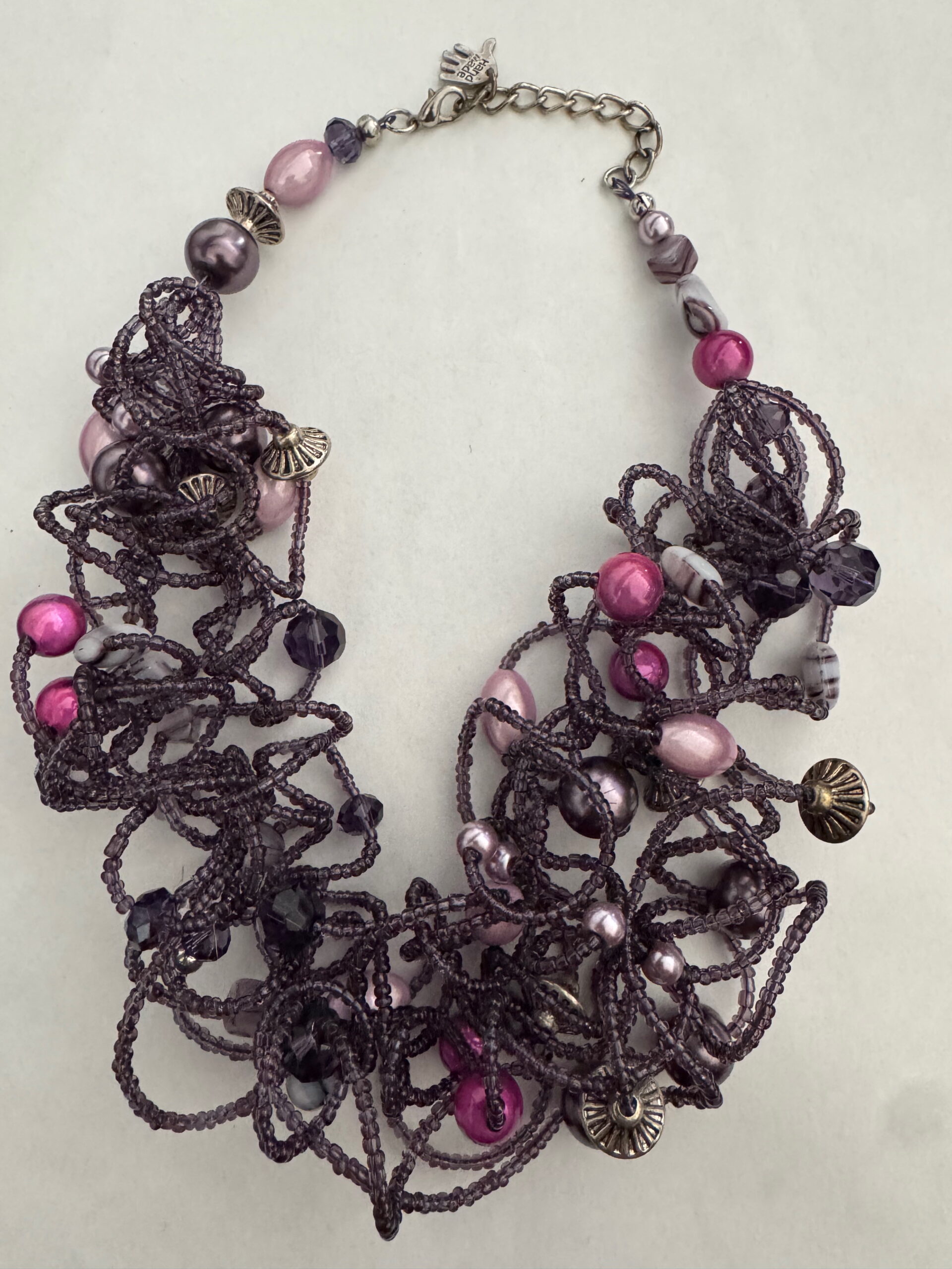 Kreukelketting paars