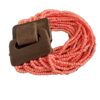 Brede houten armband met elastiek