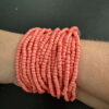 Brede houten armband met elastiek