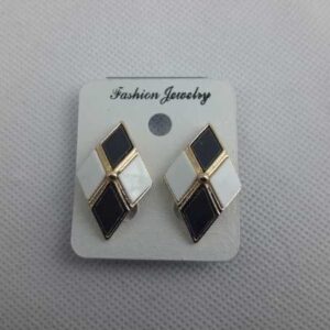 Clipoorbel zwart wit ruitvorm