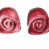 Ketting metaal fantasie rhodium plating met bijpassende oorbellen