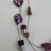 Ketting schelp fuchsia