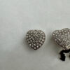 Knoopcover set van 2 stuks hartje met strass
