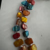 Bonte schelpketting met zilverkleurige kraaltjes