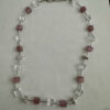 Ketting blokjes en buisjes roze