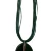 Groene ketting meerdere draden met groene hanger