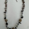 Ketting met antraciete kralen in 3D