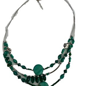 Ketting met laagjes donkergroen