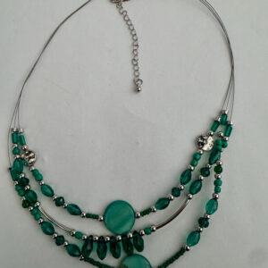 Ketting met laagjes donkergroen