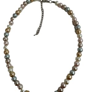 Parelketting mooie pastelkleurtjes 8 mm