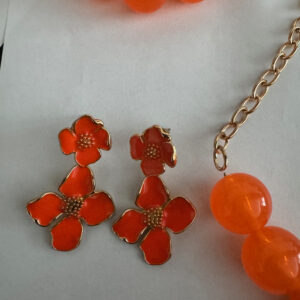 Sieradenset Koningsdag (ketting, armband en bijpassende oorbellen)