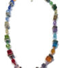 Ketting blokjes en buisjes bonte kleuren