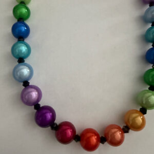 Ketting 3D bonte kleuren