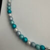 Zonnebrilkoord met ring turquoise 3d kralen