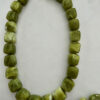 Sieradenset 3D ketting groen(ketting, armband en bijpassende oorbellen)