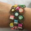 Armband infinity met fimoklei snoepjes