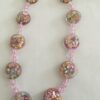 Ketting roze met paars