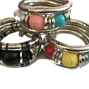 Slangarmband set van 3 mix kleur