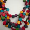 Laagjesketting houten kralen bont