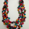 Laagjesketting houten kralen bont